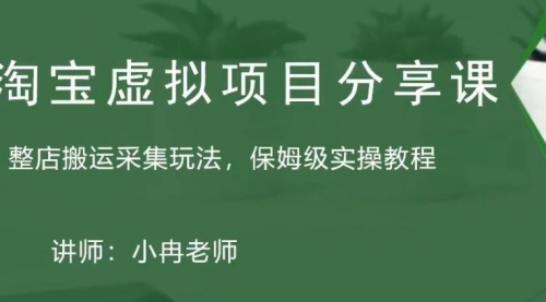 淘宝虚拟整店搬运采集玩法分享课：整店搬运采集玩法，保姆级实操教程