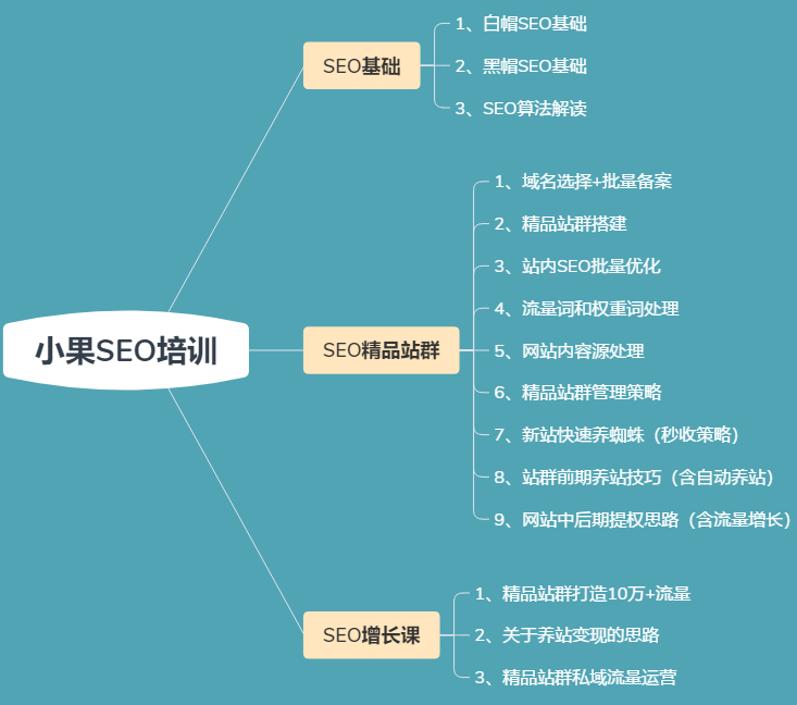 2023附子小果SEO批量养权重流量精品站群课程 1